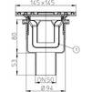 Draft Hutterer & Lechner Floor drain with grate 147х147 mm, vertical, DN50 [Code number: HL 511KE]