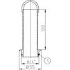 Draft Hutterer & Lechner Stand pipe, 100 x 1 1/2' [Code number: HL 515]