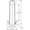 Draft Hutterer & Lechner Stand pipe, 98 x 38 mm [Code number: HL 515/S]