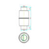 Draft Hutterer & Lechner Flap seal for external down pipes, DN110 [Code number: HL 603/1]