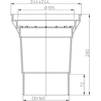 Draft Hutterer & Lechner Perfect-drain body with plastic grate frame 244 x 244 mm, vertical, DN160 [Code number: HL 606K/5]