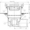 Draft Hutterer & Lechner Perfect-drain with bitumen membrane, horizontal, DN110 [Code number: HL 615.1HW]