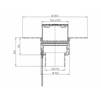 Draft Hutterer & Lechner Flat-roof drain, vertical, with PP-flange and heating /10-30W/230V), walkable, DN110 [Code number: HL 62.1BF/1]