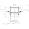Draft Hutterer & Lechner Flat-roof drain with bitumen membrane, heated, vertical, DN125 [Code number: HL 62.1BH/2]