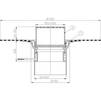 Draft Hutterer & Lechner Flat-roof drain with bitumen membrane, heated, vertical, DN160 [Code number: HL 62.1BH/5]