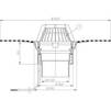 Draft Hutterer & Lechner Flat-roof drain with bitumen membrane, heated (10-30W/230V), vertical, DN125 [Code number: HL 62.1H/2]