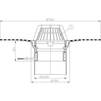 Draft Hutterer & Lechner Flat-roof drain with bitumen membrane, heated, vertical, DN160 [Code number: HL 62.1H/5]