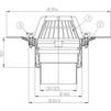 Draft Hutterer & Lechner Flat-roof drain, vertical, DN125 [Code number: HL 62/2] (Russia)