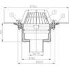 Draft Hutterer & Lechner Flat-roof drain, vertical, DN75 [Code number: HL 62/7] (Russia)