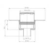 Draft Hutterer & Lechner Flat-roof drain with PP-flange, walkable, vertical, DN75 [Code number: HL 62BF/7]