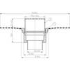 Draft Hutterer & Lechner Flat-roof drain with bitumen membrane, vertical, DN110 [Code number: HL 62BH/1]