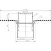 Draft Hutterer & Lechner Flat-roof drain with bitumen membrane, vertical, DN160 [Code number: HL 62BH/5]