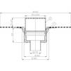 Draft Hutterer & Lechner Flat-roof drain with bitumen membrane, vertical, DN75 [Code number: HL 62BH/7]