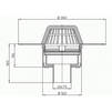 Draft Hutterer & Lechner Flat-roof drain with PP-flange, vertical, DN75 [Code number: HL 62F/7]