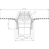 Draft Hutterer & Lechner Flat-roof drain with bitumen membrane, vertical, DN125 [Code number: HL 62H/2]