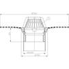 Draft Hutterer & Lechner Flat-roof drain with bitumen membrane, vertical, DN160 [Code number: HL 62H/5]