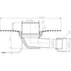 Draft Hutterer & Lechner Flat-roof drain with bitumen membrane heated, horizontal, DN75/110 [Code number: HL 64.1BH]