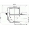 Draft Hutterer & Lechner Flat-roof drain with PVC-flange, walkable, horizontal, DN110 [Code number: HL 64BP/1]