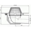 Draft Hutterer & Lechner Flat-roof drain with PP-flange, horizontal, DN110 [Code number: HL 64F/1]