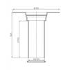 Draft Hutterer & Lechner Extension with PVC collar, 345 mm / d 125 [Code number: HL 65P]