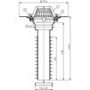 Draft Hutterer & Lechner Flat-roof renovation drain, vertical, DN125 [Code number: HL 69/2]