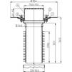 Draft Hutterer & Lechner Flat-roof renovation drain, walkable, vertical, DN160 [Code number: HL 69B/5]