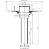 Draft Hutterer & Lechner Flat-roof renovation drain with bitumen membrane, walkable, vertical, DN110 [Code number: HL 69BH/1]