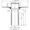 Draft Hutterer & Lechner Flat-roof renovation drain with bitumen membrane, walkable, vertical, DN160 [Code number: HL 69BH/5]