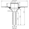 Draft Hutterer & Lechner Flat-roof renovation drain with bitumen membrane, walkable, vertical, DN75 [Code number: HL 69BH/7]