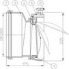 Draft Hutterer & Lechner Anti-flood valve with flap and socket for plastic pipes, DN200 [Code number: HL 720.0]