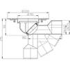 Draft Hutterer & Lechner Floor/balcony and terrace drain body, ball-joint, DN50/75 [Code number: HL 80K] (Russia)