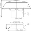 Draft Hutterer & Lechner Roof ventpipe fitting, DN110 [Code number: HL 810]
