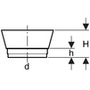Чертеж Заглушка Geberit HDPE для чаши унитаза DN - 120, d - 110 [Артикул: 367.819.92.1]