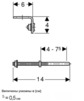 Чертеж Комплект креплений Geberit PluviaFlex для рукава, для труб d 40 - 160 мм [Артикул: 358.829.00.1]