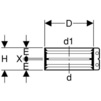 Draft Geberit HDPE Adaptor clamping connector, d140-141 [Code number: 359.447.00.2]