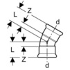 Draft Geberit Mapress Stainless Steel bend 30°, d76,1 [Code number: 36128]