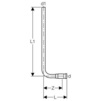Draft [NO LONGER PRODUCED] - Geberit Mapress metal pipe connector bend 90° with union connector for Euro cone, d12 [Code number: 63119]