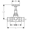 Draft Geberit Mapress straight-seat stop valve, d 22 [Code number: 94864]