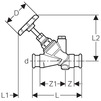 Draft Geberit Mapress angle-seat stop valve, d 15 [Code number: 94882]