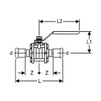 Draft [NO LONGER PRODUCED] - Geberit Mapress ball valve with lever stainless steel, flanged, d 15 [Code number: 53732]