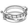Draft REHAU RAUPIANO PLUS fastening clamp with locking, d 40 [Code number: 11006591001 / 100 659 001]