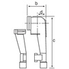 Draft REHAU RAUTITAN wall socket for flange elbows [Code number: 11370351001 / 137 035 001]