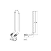 Draft [NO LONGER PRODUCED] - REHAU RAUTITAN L-connection pipe set, stainless steel, length 250 mm, d - 16 [Code number: 12663721002 / 266 372 002]