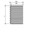 Draft Wavin Tegra 425 PP corrugated shaft pipe, length 3 m [Code number: 3011408 / 22978052]