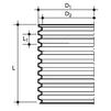 Draft Wavin Tegra 600 corrugated shaft pipe, SN4, length 1 m [Code number: 3071397 / 22986501]