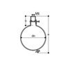 Draft Wavin QuickStream pipe clamp lighter, d 56 [Code number: 4023394 / 26528330]
