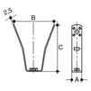 Draft Wavin QuickStream trapeze hanger, 10,5 [Code number: 4044408 / 26501316]
