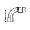 Draft Wavin PVC Pressure Pipe systems Bend 90°, PVC-U, PN10, d - 63 [Code number: 20134105]