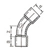 Draft Wavin PVC Pressure Pipe systems Bend 45°, PVC-U, PN10, d - 50 [Code number: 20126115]