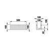 Draft Hauraton FASERFIX KS 100 Channel up to load class F 900, type 0105, stainless steel, 500x160x160 mm (price on request) [Code number: 8249]